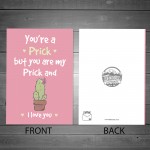 Funny Valentines Anniversary Birthday Card For Boyfriend Husband