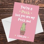 Funny Valentines Anniversary Birthday Card For Boyfriend Husband