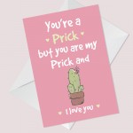 Funny Valentines Anniversary Birthday Card For Boyfriend Husband