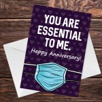 Funny Anniversary Card For Boyfriend Husband Girlfriend Lockdown