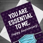 Funny Anniversary Card For Boyfriend Husband Girlfriend Lockdown