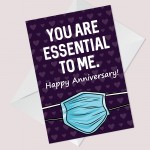 Funny Anniversary Card For Boyfriend Husband Girlfriend Lockdown