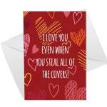 Funny Valentines Birthday Anniversary Card Boyfriend Husband