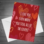 Funny Valentines Birthday Anniversary Card Boyfriend Husband