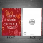 Funny Valentines Birthday Anniversary Card Boyfriend Husband