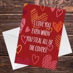 Funny Valentines Birthday Anniversary Card Boyfriend Husband