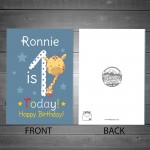 Personalised 1st Birthday Card For Daughter Son Cute Animal Card