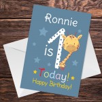 Personalised 1st Birthday Card For Daughter Son Cute Animal Card