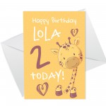 Personalised Birthday Card For Daughter Son Cute Animal 1st 2nd