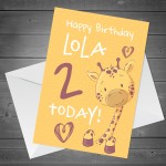 Personalised Birthday Card For Daughter Son Cute Animal 1st 2nd