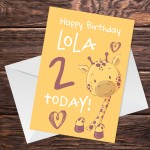 Personalised Birthday Card For Daughter Son Cute Animal 1st 2nd