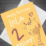 Personalised Birthday Card For Daughter Son Cute Animal 1st 2nd