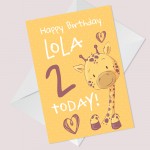 Personalised Birthday Card For Daughter Son Cute Animal 1st 2nd