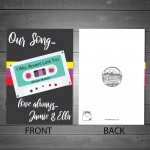 PERSONALISED Our Song Anniversary Valentines Card For Him Her