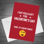 Rude Valentines Day Card For Girlfriend Wife Cheeky Humour Card 