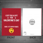 Rude Valentines Day Card For Girlfriend Wife Cheeky Humour Card 