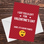 Rude Valentines Day Card For Girlfriend Wife Cheeky Humour Card 