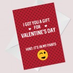 Rude Valentines Day Card For Girlfriend Wife Cheeky Humour Card 