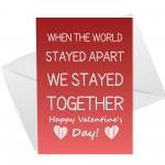 Valentines Day Lockdown Card For Boyfriend Girlfriend Husband