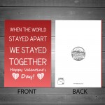 Valentines Day Lockdown Card For Boyfriend Girlfriend Husband