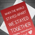 Valentines Day Lockdown Card For Boyfriend Girlfriend Husband