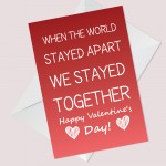 Valentines Day Lockdown Card For Boyfriend Girlfriend Husband