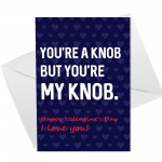 Valentines Day Rude Cheeky Card For Boyfriend Husband Novelty