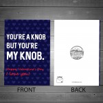 Valentines Day Rude Cheeky Card For Boyfriend Husband Novelty