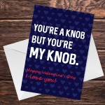 Valentines Day Rude Cheeky Card For Boyfriend Husband Novelty