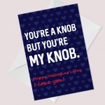 Valentines Day Rude Cheeky Card For Boyfriend Husband Novelty