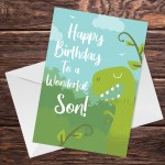 Novelty Birthday Card For Son 8th 9th 10th Birthday Dinosaur