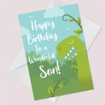 Novelty Birthday Card For Son 8th 9th 10th Birthday Dinosaur