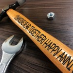 Personalised 1st Anniversary Gift For Him Engraved Hammer