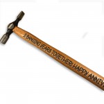 Personalised 2nd Anniversary Gift For Him Engraved Hammer