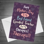 Mothers Day Card For Mum Best Friend Novelty Mum Mother's Day