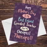 Mothers Day Card For Mum Best Friend Novelty Mum Mother's Day