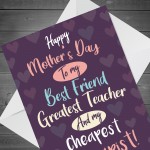 Mothers Day Card For Mum Best Friend Novelty Mum Mother's Day