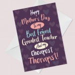 Mothers Day Card For Mum Best Friend Novelty Mum Mother's Day