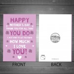 Mothers Day Card For Mum Nan Nanny Grandma A6 Card