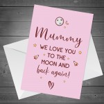 Mummy A6 Card For Mothers Day Birthday Special Daughter Son