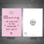 Mummy A6 Card For Mothers Day Birthday Special Daughter Son