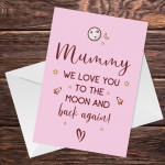 Mummy A6 Card For Mothers Day Birthday Special Daughter Son