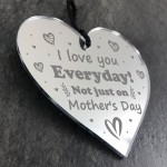 Cute Mothers Day Gift For Mum Nan Nanny Engraved Heart