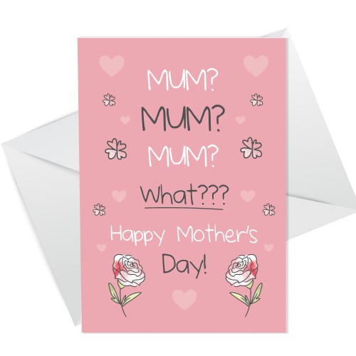 Happy Mothers Day Card Funny Card For Mum Novelty Mother's Day