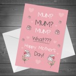 Happy Mothers Day Card Funny Card For Mum Novelty Mother's Day