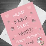 Happy Mothers Day Card Funny Card For Mum Novelty Mother's Day