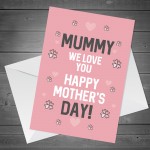 Mothers Day Card For Mummy Novelty Card For Dog Mum Mummy