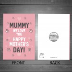 Mothers Day Card For Mummy Novelty Card For Dog Mum Mummy