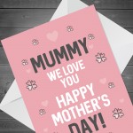 Mothers Day Card For Mummy Novelty Card For Dog Mum Mummy