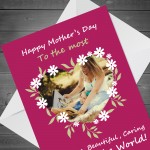 Personalised Mothers Day Card CUSTOM PHOTO Card For Mum 